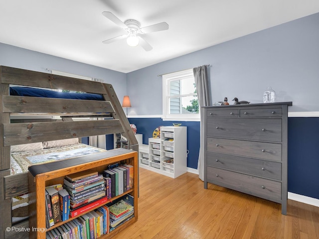 3916 N Adams St, Westmont, IL 60559 - bedroom with wood finished floors and a ceiling fan