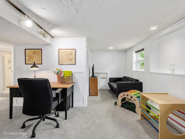 3916 N Adams St, Westmont, IL 60559 - office featuring carpet flooring and a wainscoted wall