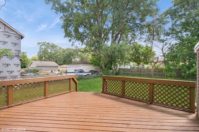 14449 Kenton Ave, Midlothian, IL 60445 - view of wooden deck