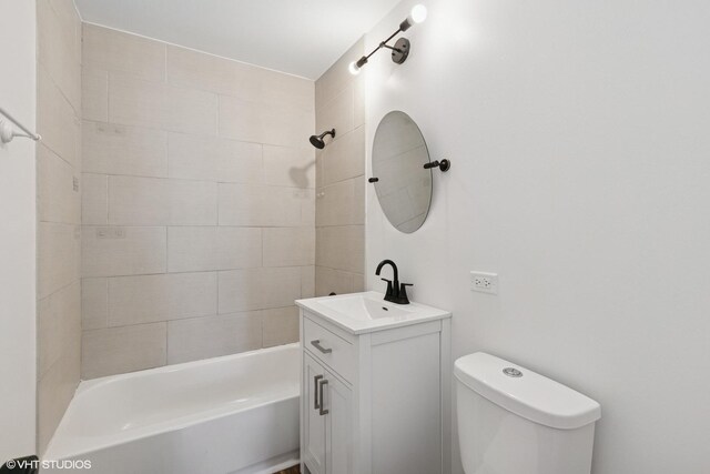14449 Kenton Ave, Midlothian, IL 60445 - bathroom featuring vanity and bathtub / shower combination