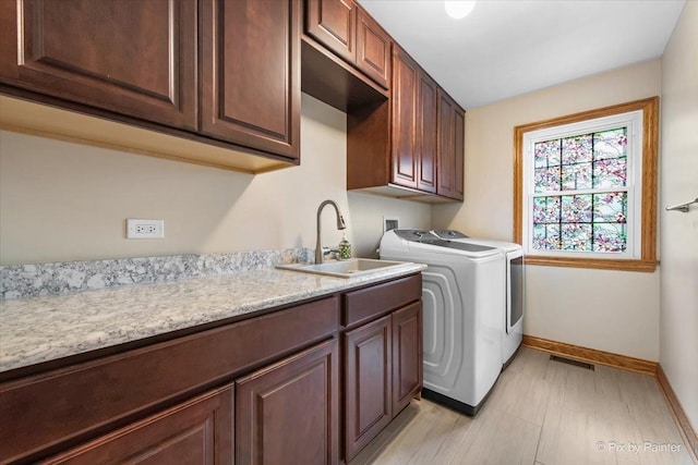 906 Ridgewood Dr, Cary, IL 60013 - laundry room featuring cabinet space and washing machine and dryer