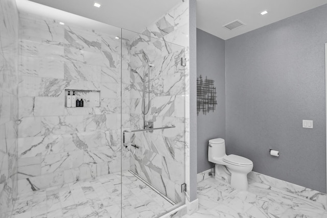363 E Wacker Dr Unit 2503, Chicago, IL 60601 - full bathroom with a marble finish shower and marble finish floors