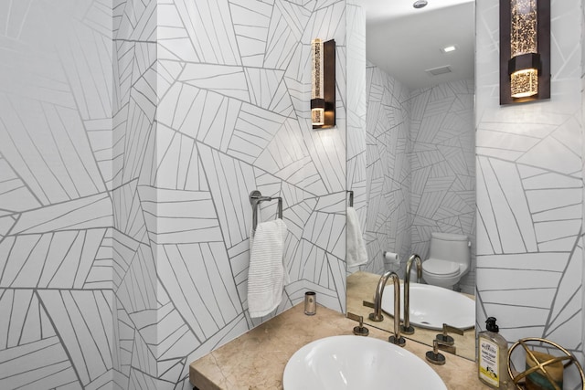 363 E Wacker Dr Unit 2503, Chicago, IL 60601 - bathroom with toilet and vanity