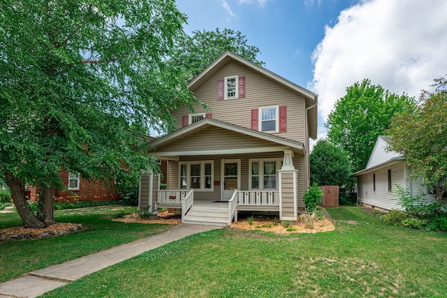 2326 Hancock St, Rockford, IL 61103 - view of front facade featuring a porch and a front yard