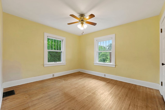 2326 Hancock St, Rockford, IL 61103 - spare room with wood finished floors and ceiling fan