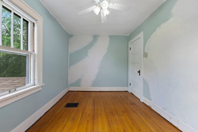 2326 Hancock St, Rockford, IL 61103 - spare room with wood finished floors and ceiling fan