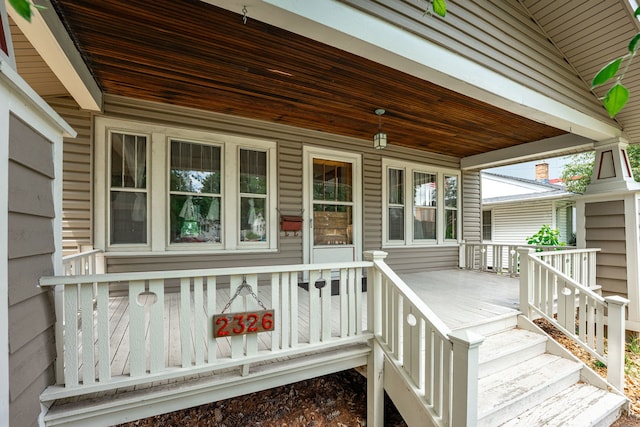 2326 Hancock St, Rockford, IL 61103 - view of wooden porch