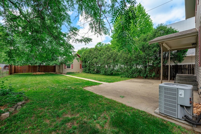 2326 Hancock St, Rockford, IL 61103 - fenced backyard with a patio area