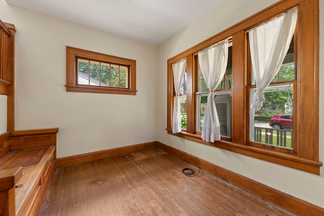 2326 Hancock St, Rockford, IL 61103 - empty room featuring wood finished floors and baseboards