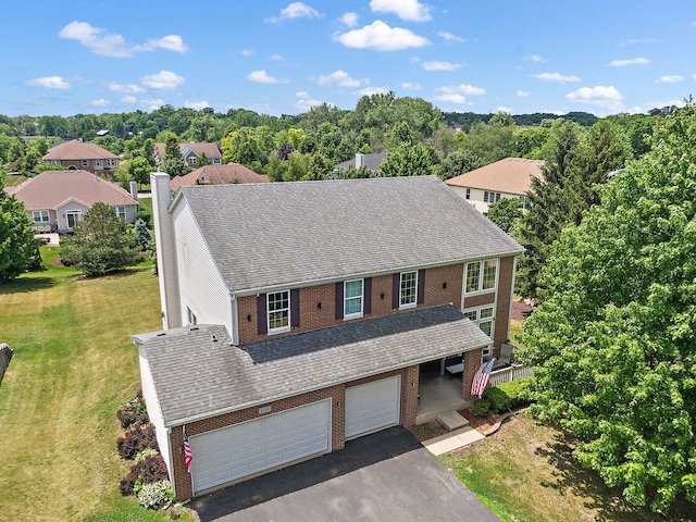 1285 Mallard Ln, Hoffman Estates, IL 60192 - aerial view of property and surrounding area
