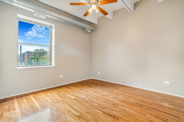 5200 S Ellis Ave Unit 318, Chicago, IL 60615 - empty room with light wood-type flooring and ceiling fan