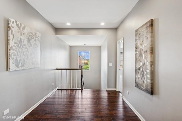 10589 153rd Pl, Orland Park, IL 60462 - corridor featuring an upstairs landing, wood finished floors, and recessed lighting