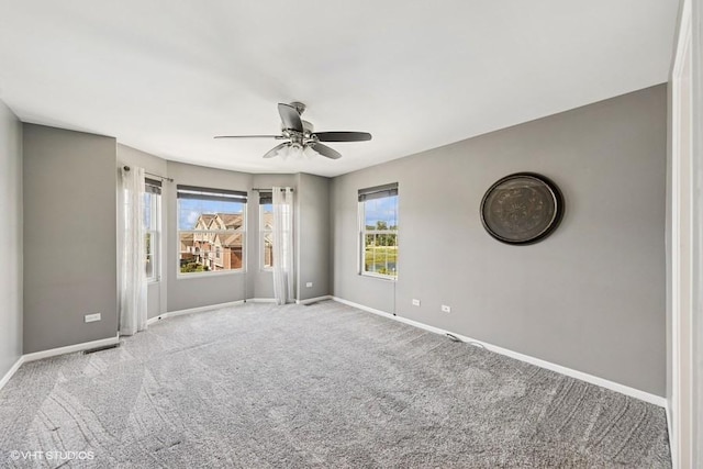10589 153rd Pl, Orland Park, IL 60462 - spare room with a ceiling fan and carpet