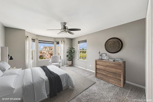 10589 153rd Pl, Orland Park, IL 60462 - carpeted bedroom featuring baseboards and ceiling fan