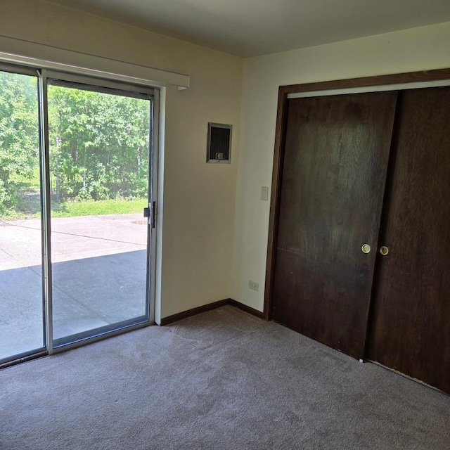 1041 N NW Hwy Unit A4, Park Ridge, IL 60068 - unfurnished bedroom with access to outside, carpet, and a closet