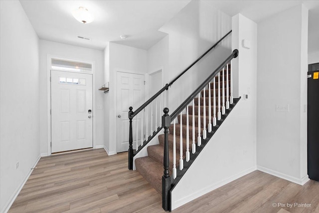 23540 W Bancroft Dr Unit 0, Plainfield, IL 60585 - entryway featuring wood finished floors and stairs