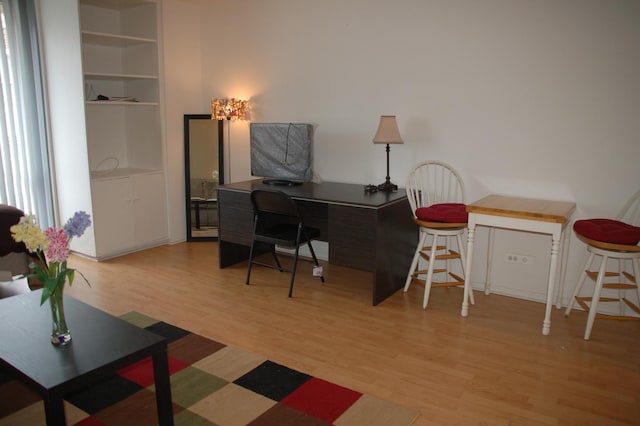 21 W Goethe St Unit 17C, Chicago, IL 60610 - office featuring light wood-style flooring and built in features