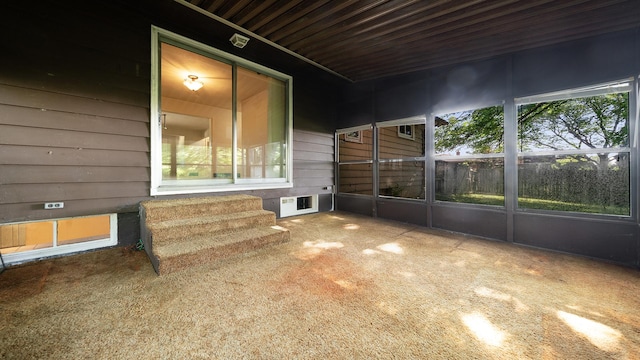 4209 Rotary Rd, Rockford, IL 61109 - unfurnished sunroom featuring entry steps