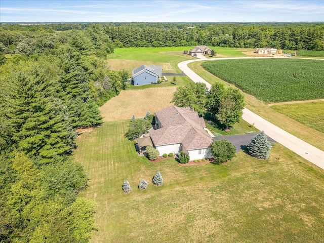7681 Highlands Dr, Rockford, IL 61102 - view of rural area featuring a heavily wooded area