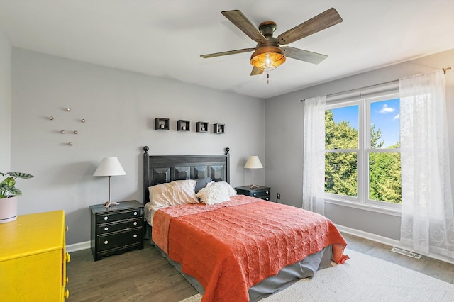 105 Devonshire Dr, Dekalb, IL 60115 - bedroom featuring wood finished floors and ceiling fan