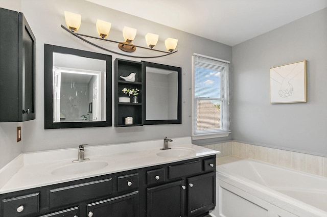 105 Devonshire Dr, Dekalb, IL 60115 - full bath featuring a bath and double vanity