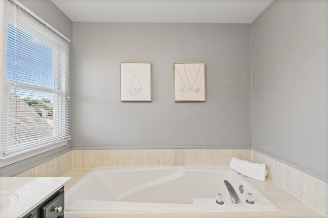 105 Devonshire Dr, Dekalb, IL 60115 - full bathroom with vanity and a garden tub