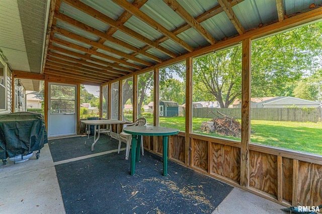 145 White Ave, Lincoln, IL 62656 - view of unfurnished sunroom