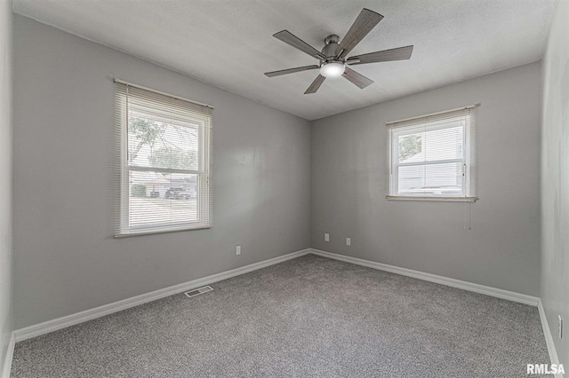 145 White Ave, Lincoln, IL 62656 - carpeted spare room with a ceiling fan and baseboards