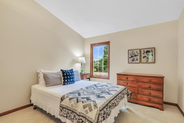 330 Dorchester Ln, Grayslake, IL 60030 - bedroom with light carpet and vaulted ceiling