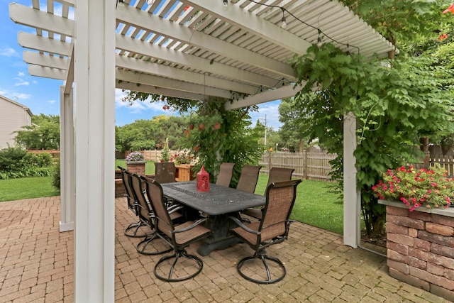 330 Dorchester Ln, Grayslake, IL 60030 - view of patio with outdoor dining space and a pergola