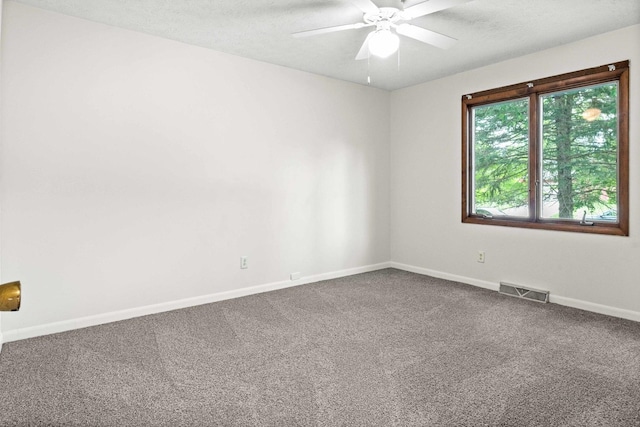 1219 Nicki Dr, Bloomington, IL 61704 - carpeted spare room with ceiling fan and a textured ceiling