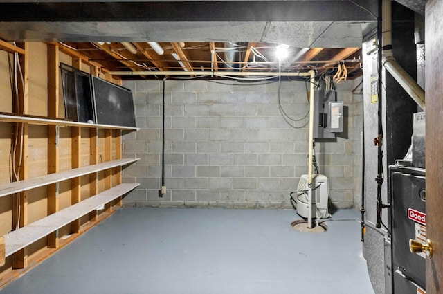 1219 Nicki Dr, Bloomington, IL 61704 - unfinished below grade area featuring electric panel
