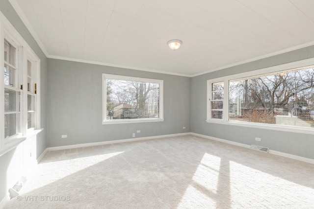 27569 N Beech St, Island Lake, IL 60042 - unfurnished room featuring carpet flooring and crown molding