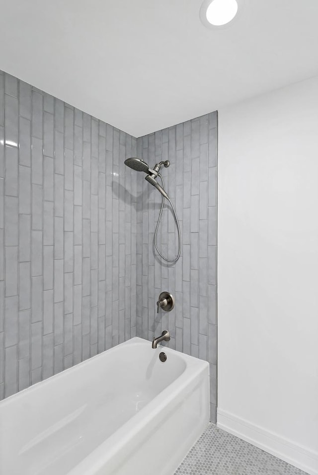 16540 Pear Ave, Orland Park, IL 60467 - bathroom featuring shower / tub combination and tile patterned floors