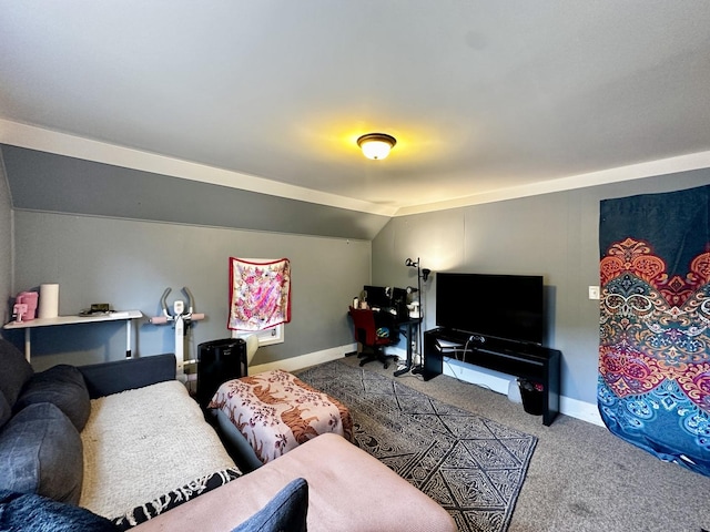 39 Leonard St, Elgin, IL 60123 - living area with carpet floors and lofted ceiling