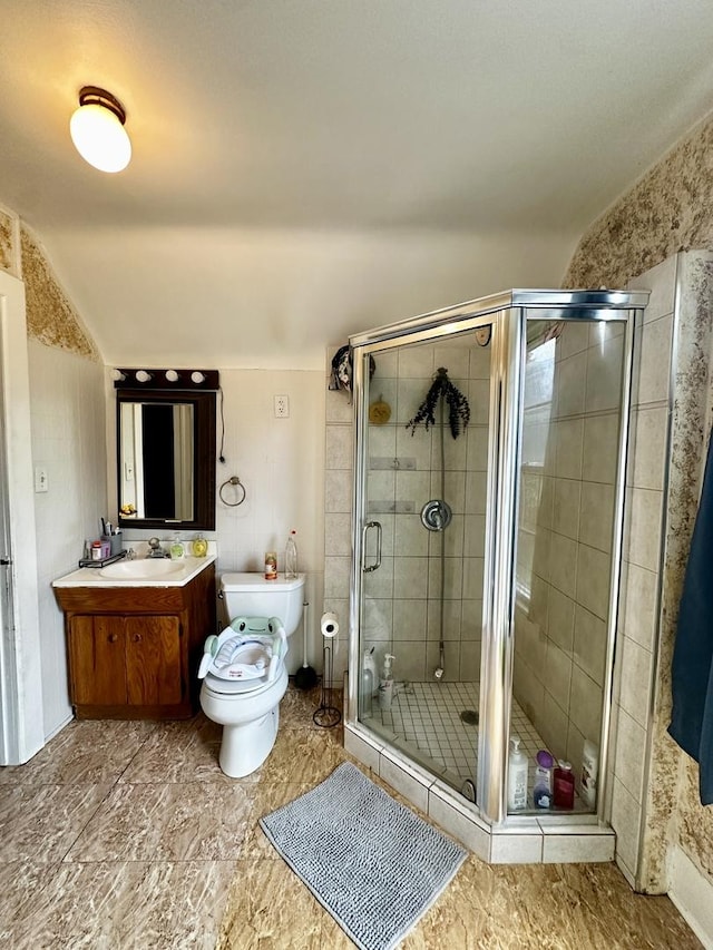 39 Leonard St, Elgin, IL 60123 - bathroom featuring vanity and a shower stall