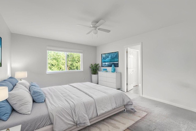 1356 Geneva Ln, Cary, IL 60013 - carpeted bedroom featuring baseboards and a ceiling fan
