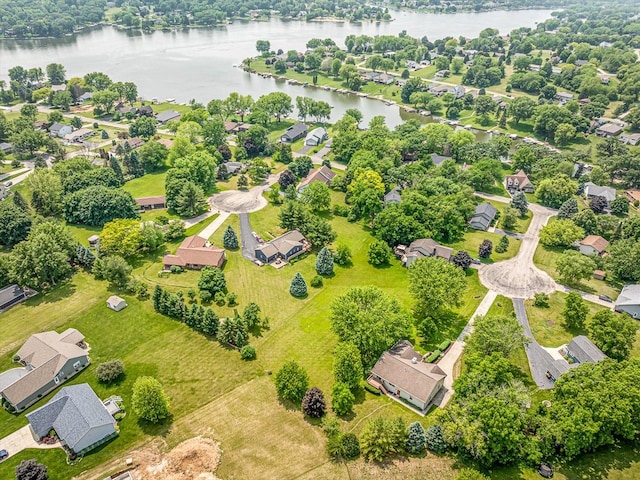 1375 Coven Cir, Davis, IL 61019 - aerial perspective of suburban area featuring a large body of water