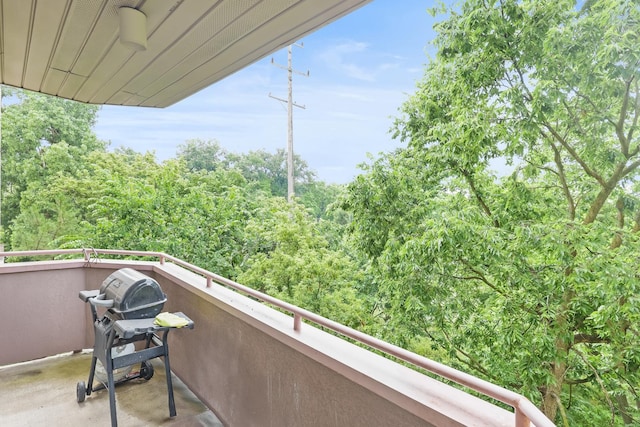 6411 Lincoln Ave Unit 412, Morton Grove, IL 60053 - balcony featuring a grill