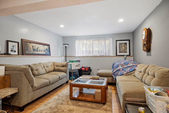 125 E Robinhood Way, Bolingbrook, IL 60440 - living room featuring light wood-style flooring and recessed lighting