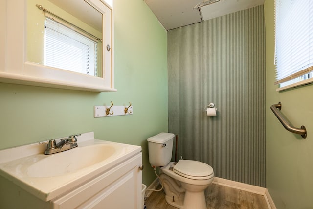 125 E Robinhood Way, Bolingbrook, IL 60440 - half bath with wood finished floors, healthy amount of natural light, and vanity