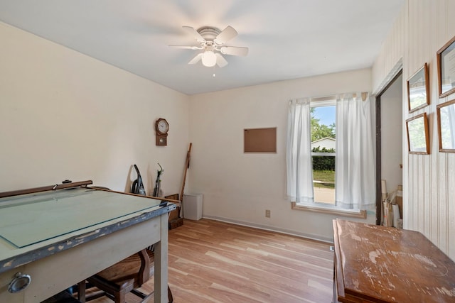 125 E Robinhood Way, Bolingbrook, IL 60440 - playroom with a ceiling fan and light wood-style floors