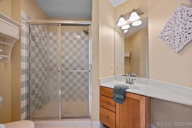 25660 N Countryside Dr, Lake Barrington, IL 60010 - bathroom with vanity and a shower stall