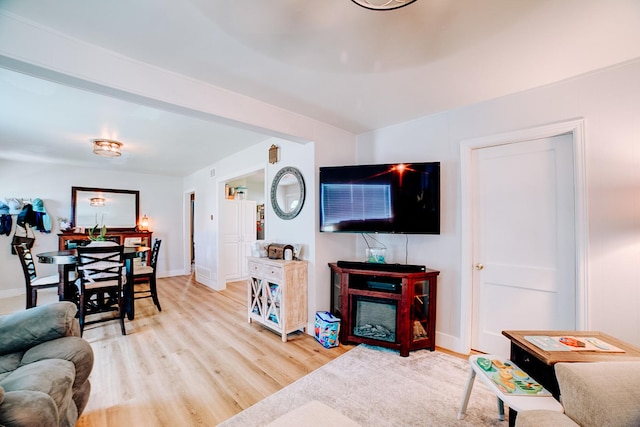 240 E 3rd Ave, Clifton, IL 60927 - living area with light wood-style floors and baseboards