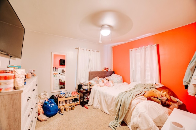 240 E 3rd Ave, Clifton, IL 60927 - carpeted bedroom with a ceiling fan