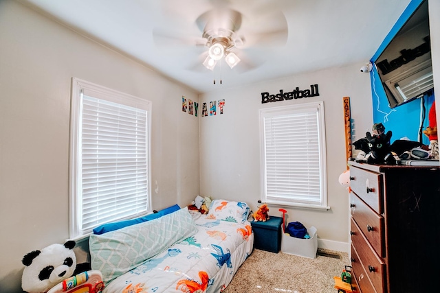 240 E 3rd Ave, Clifton, IL 60927 - bedroom with a ceiling fan and baseboards