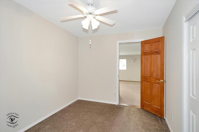 7235 174th Pl, Tinley Park, IL 60477 - carpeted empty room with ceiling fan and baseboards
