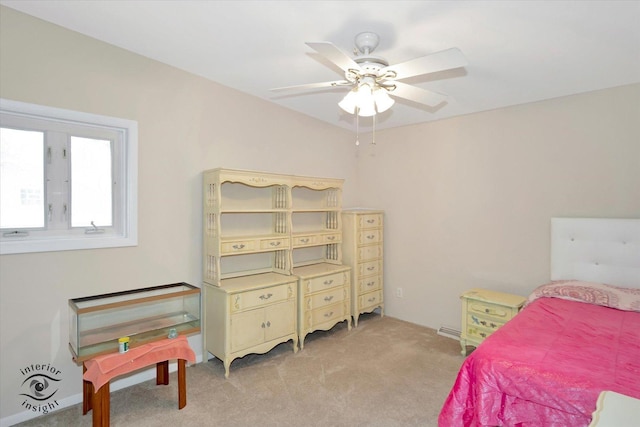 7235 174th Pl, Tinley Park, IL 60477 - bedroom featuring light carpet and a ceiling fan