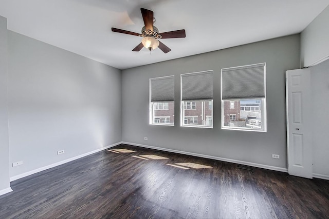 7501 Brown Ave Unit 3C, Forest Park, IL 60130 - unfurnished room featuring ceiling fan and wood finished floors