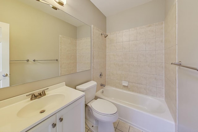 7501 Brown Ave Unit 3C, Forest Park, IL 60130 - full bathroom with vanity, bathtub / shower combination, and tile patterned flooring
